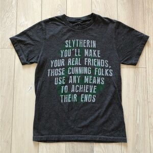 Harry Potter Official Slytherin Heather Grey T Shirt
